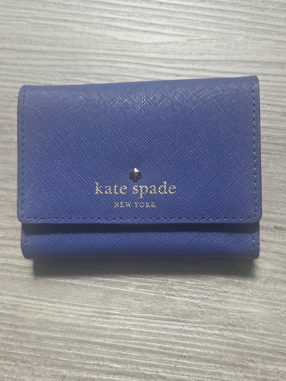 Kate Spade Purple Leather Keychain Wallet